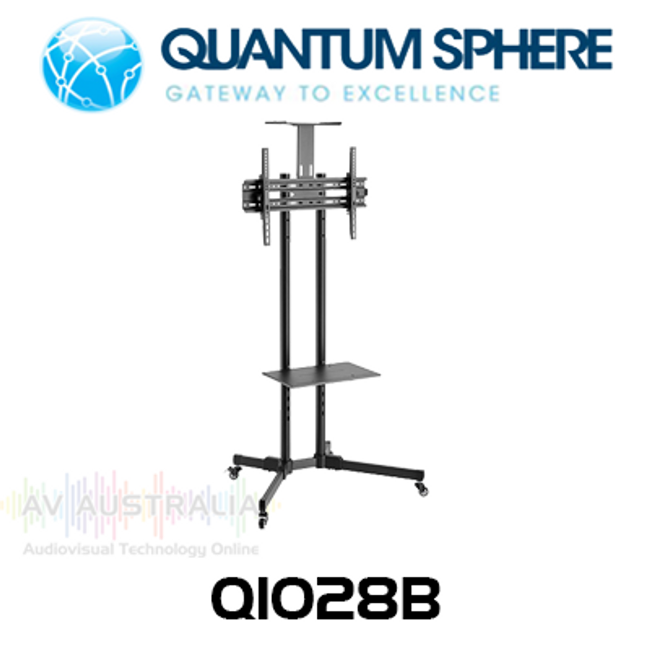 Quantum Sphere 40"-70" Display Universal Video Conferencing Mobile Trolley
