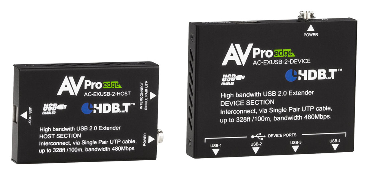 AVPro Edge USB 2.0 Over HDBaseT Extender Set (100m)