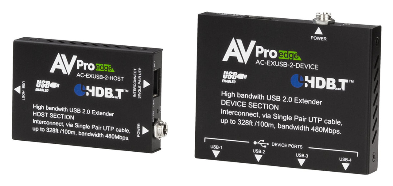 AVPro Edge USB 2.0 Over HDBaseT Extender Set (100m)