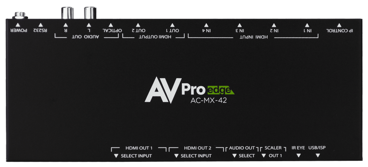 AVPro Edge 4x2 4K60 4:4:4 HDR HDMI Matrix & Auto Switch/AVR Bypass