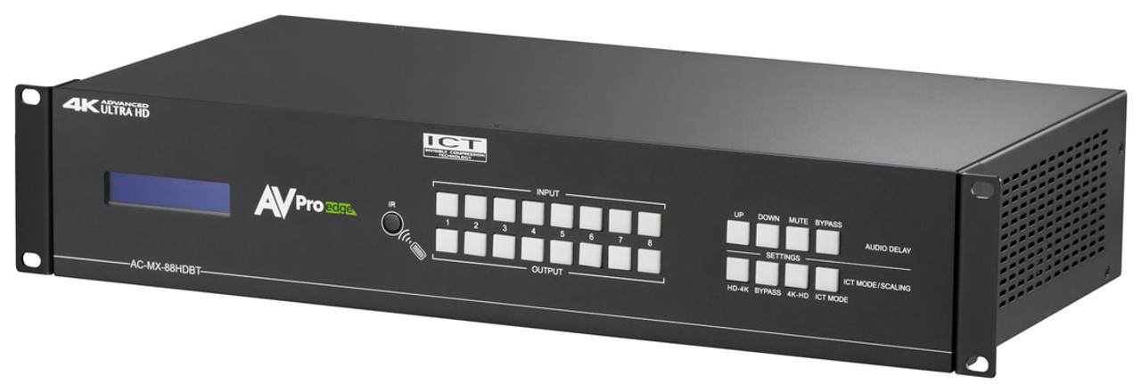 AVPro Edge 8x8 4K60 4:4:4 HDR HDMI HDBaseT Matrix Switcher With Dual Audio De-embedder