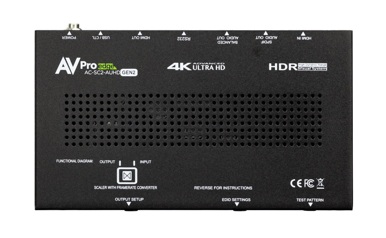 AVPro Edge 4K Signal Up/Down Scaler, EDID Manager & Audio De-Embedder