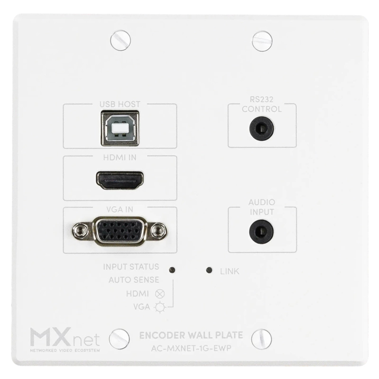 AVPro Edge AC-MXNET-1G-EWP MxNet 1G Wallplate Encoder Device