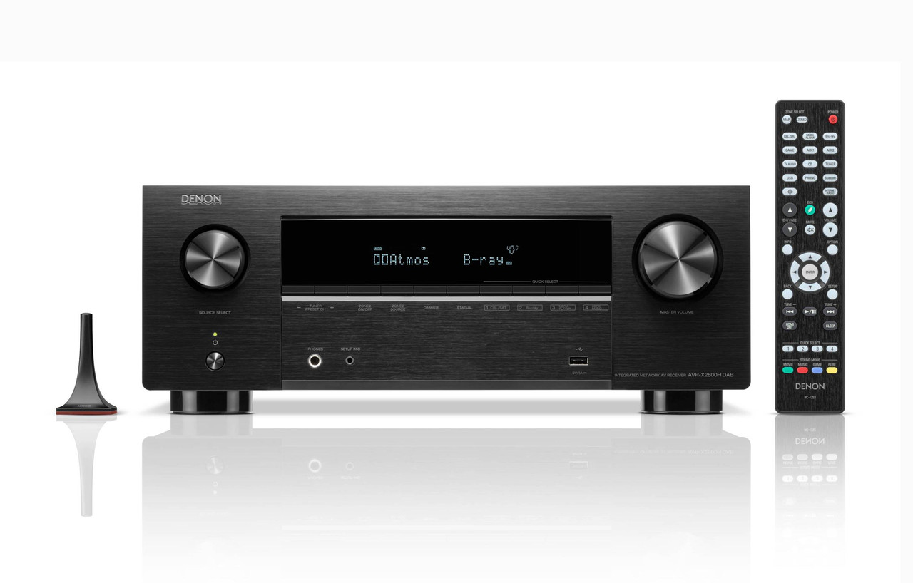 Denon AVR-X2800H 7.2-Ch 8K HDR AV Receiver with HEOS Built-in