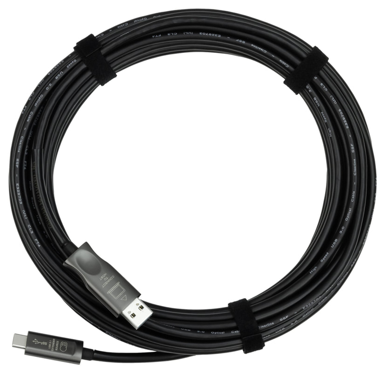 AVPro Edge Bullet Train USB 3.1 To Type-C Fiber Optic Extension Cables (5-40m)