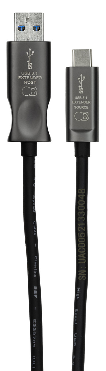 AVPro Edge Bullet Train USB 3.1 To Type-C Fiber Optic Extension Cables (5-40m)