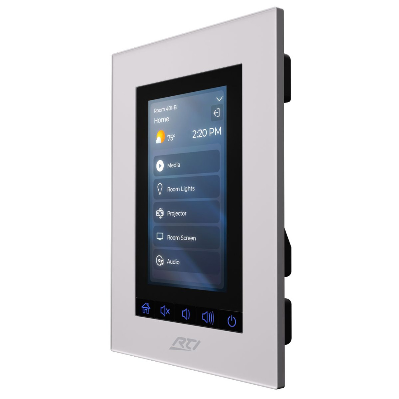 RTI KX4 4" In Wall PoE Touchscreen Controller with Integrated XP Processor