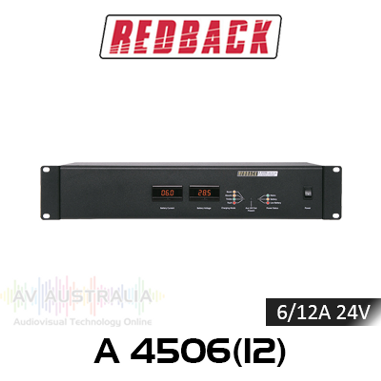 Redback 6/12A 24V Battery Backup Charger - Sealed Lead Acid (SLA)