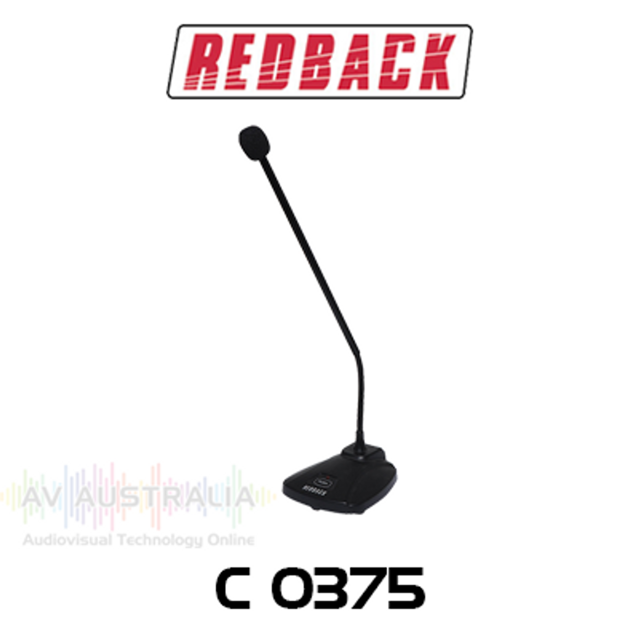 Redback PTT/PTL Desktop Paging Microphone (3P XLR)