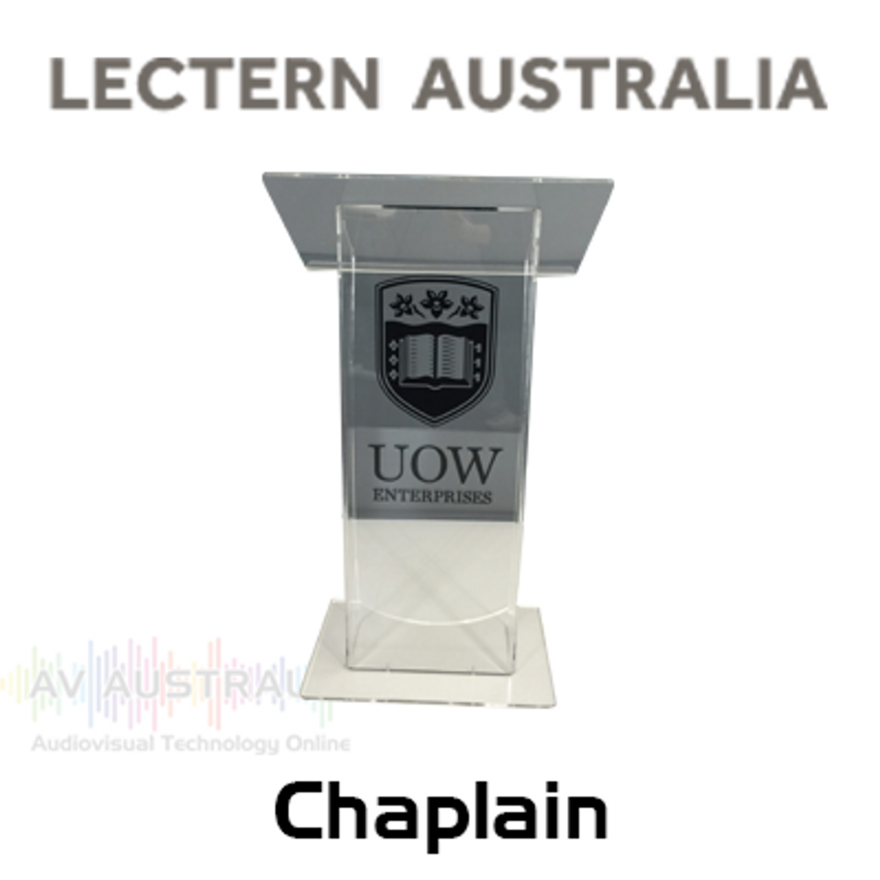 Lectern Australia ACL100 Chaplain Acrylic Lectern