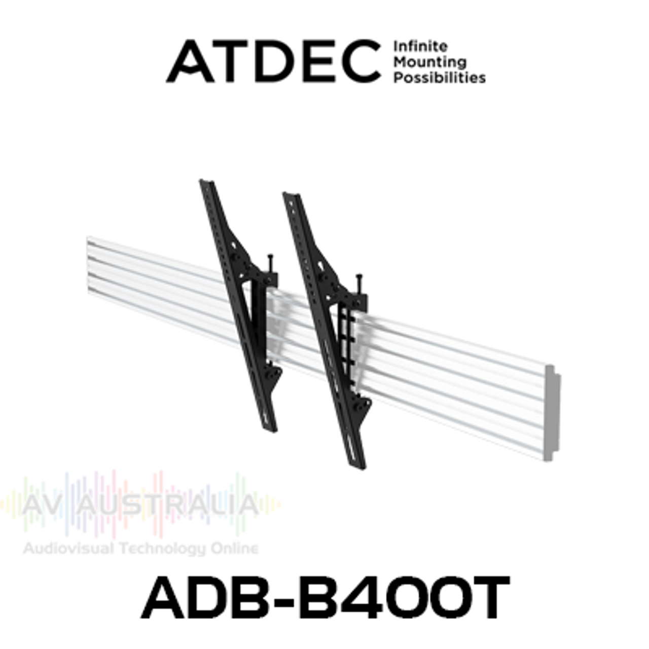 Atdec ADB-B400T VESA 400 Tilt Brackets (50kg Max)