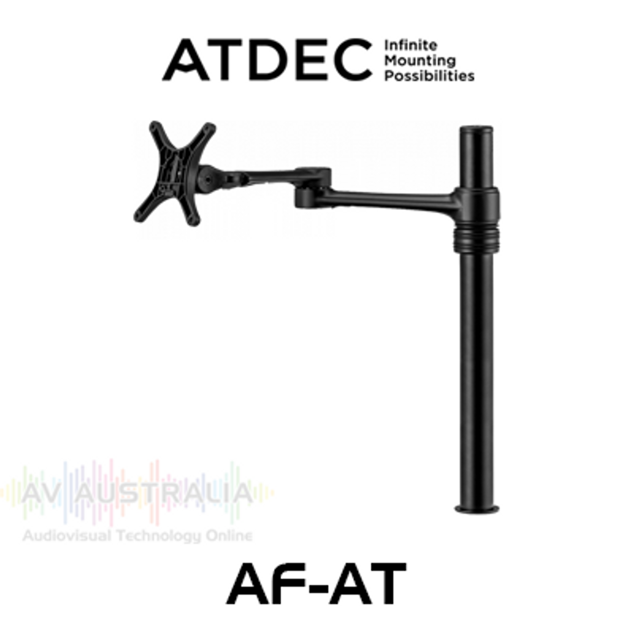 Atdec AF-AT 422mm Articulated Arm Monitor Desk Mount (8kg Max)