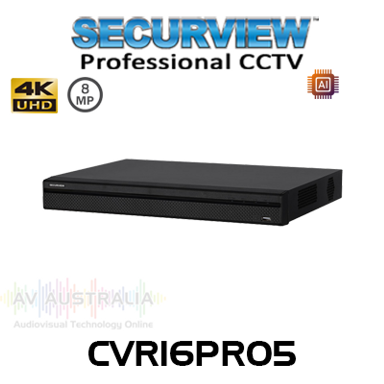 SecurView Professional 16-Ch 8MP HDCVI AI Digital Video Recorder