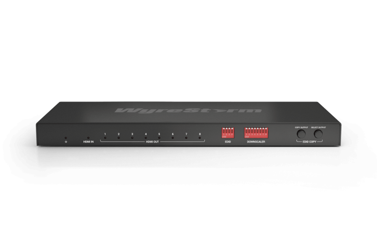 WyreStorm 4K HDR 1:8 HDMI Splitter with Scaling Outputs