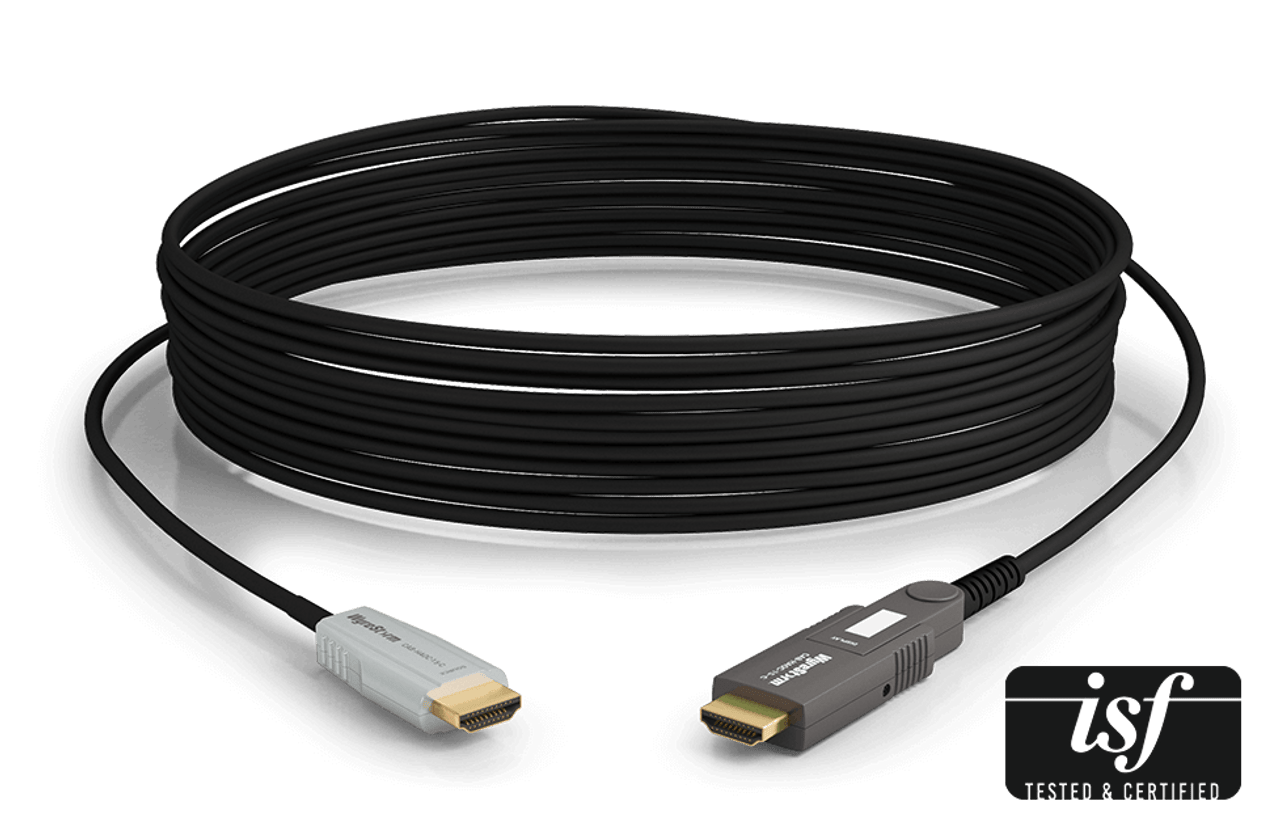 WyreStorm 24Gbps 4K60 HDR 4:4:4 Active Optical HDMI Cable with Detachable RX Head (15-50m)