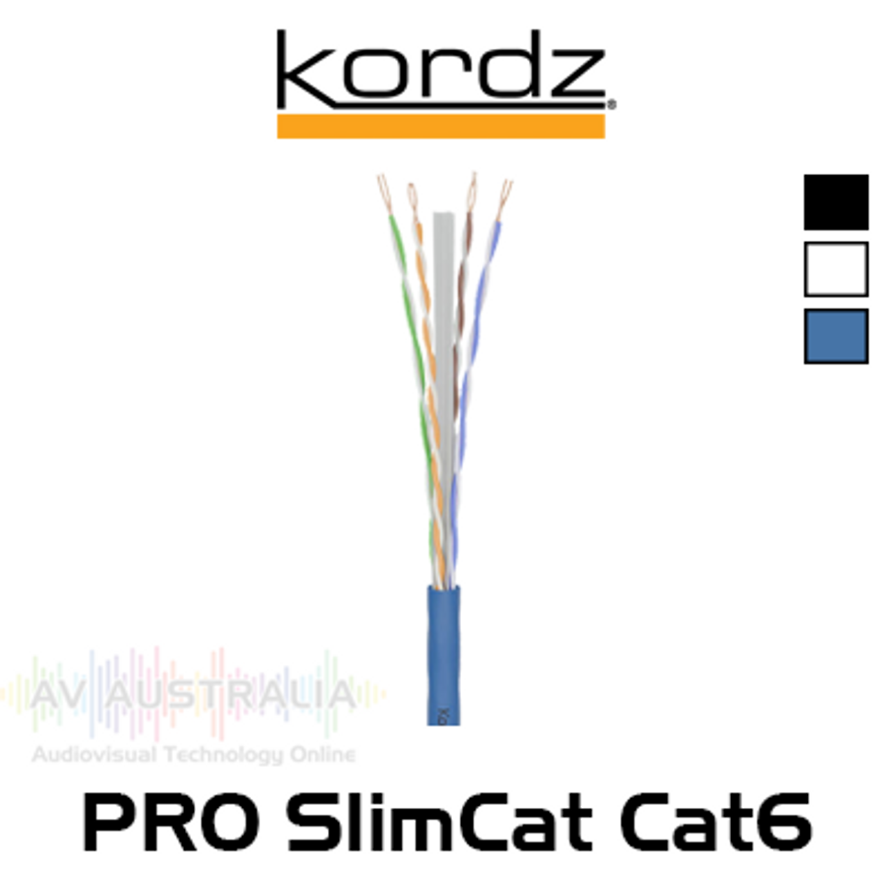 Kordz Pro Series SlimCat Cat6 U/UTP Network Cable (305m)