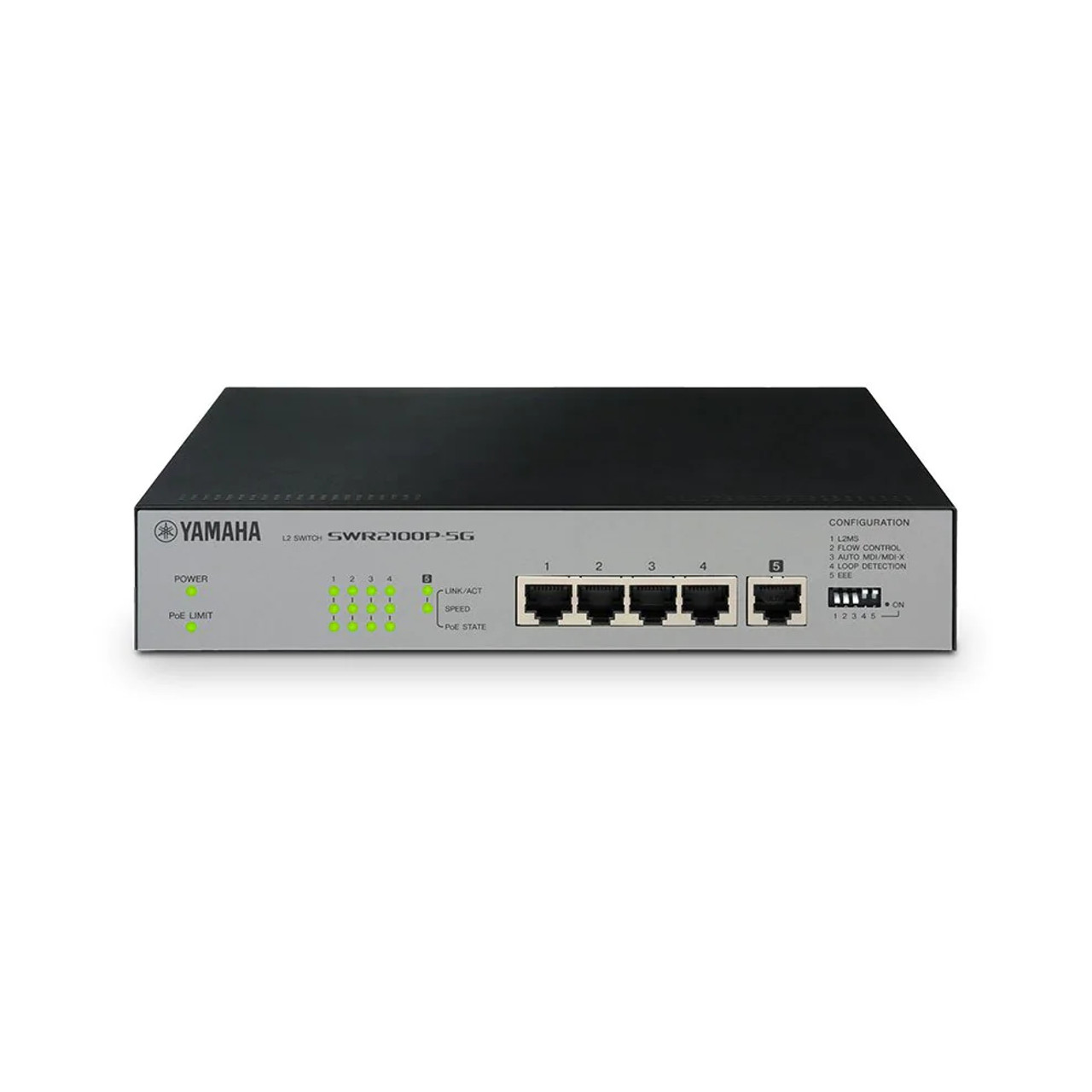 Yamaha SWR2100P 4/9-Port PoE L2 Network Switch with 1 Up Link