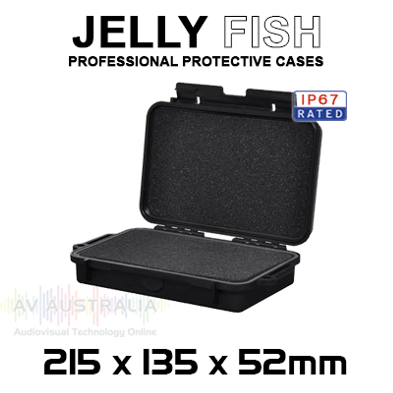 JellyFish 215x135x52mm IP67 Protective ABS Case