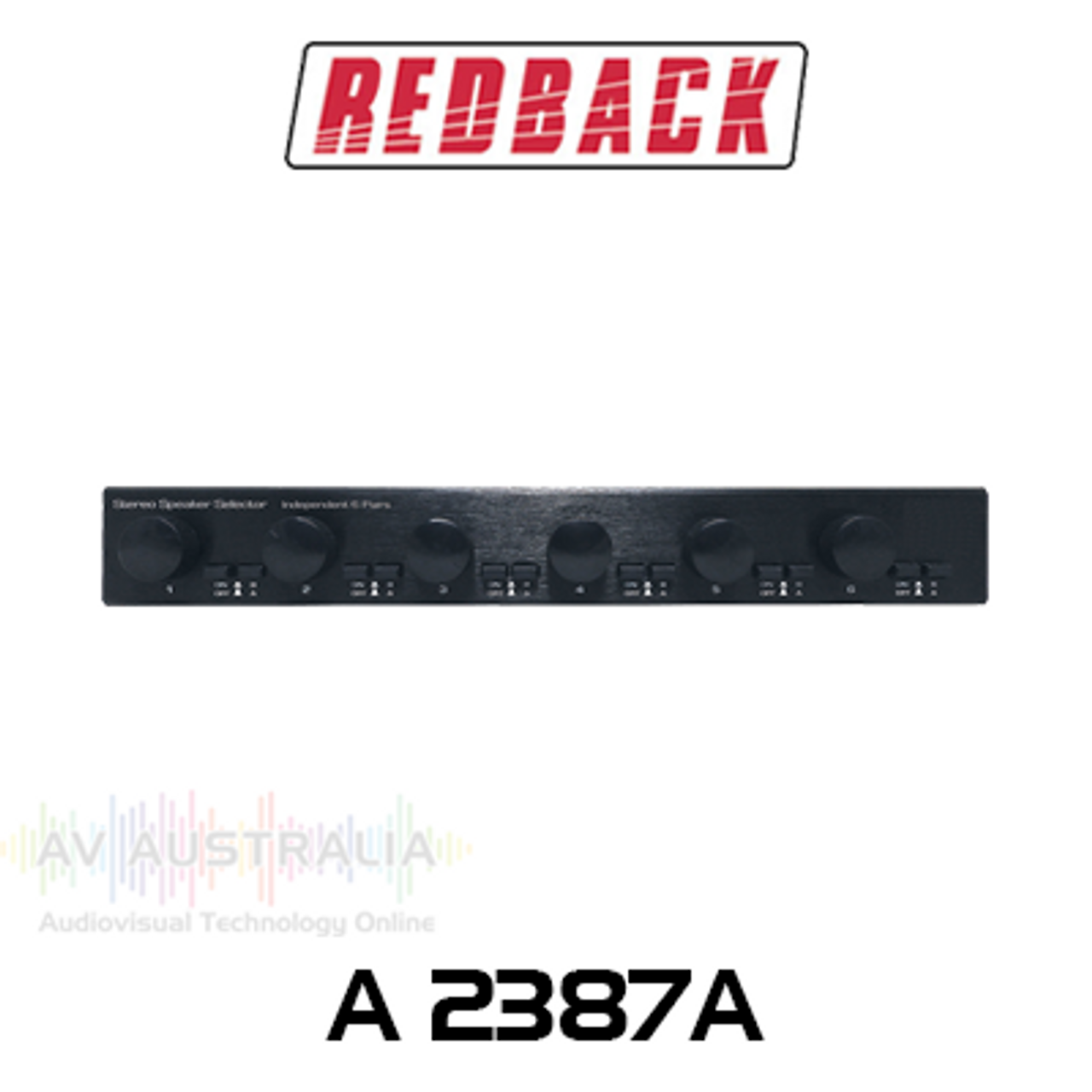 Redback 6 Zone 300W Speaker Switcher with Volume Control