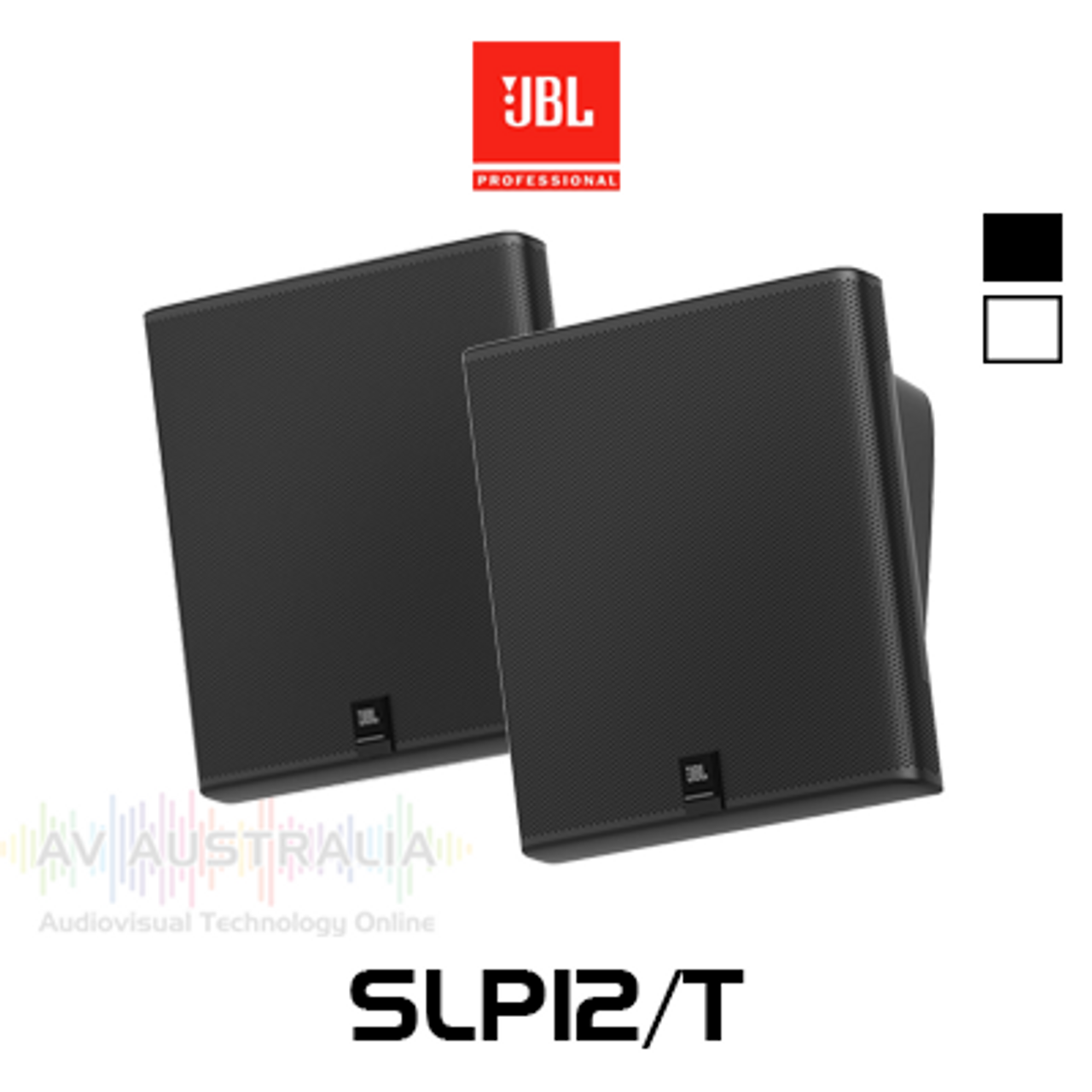 JBL SLP12/T 3" Full-Range 8 ohm 70/100V Low Profile On-Wall Loudspeakers (Pair)
