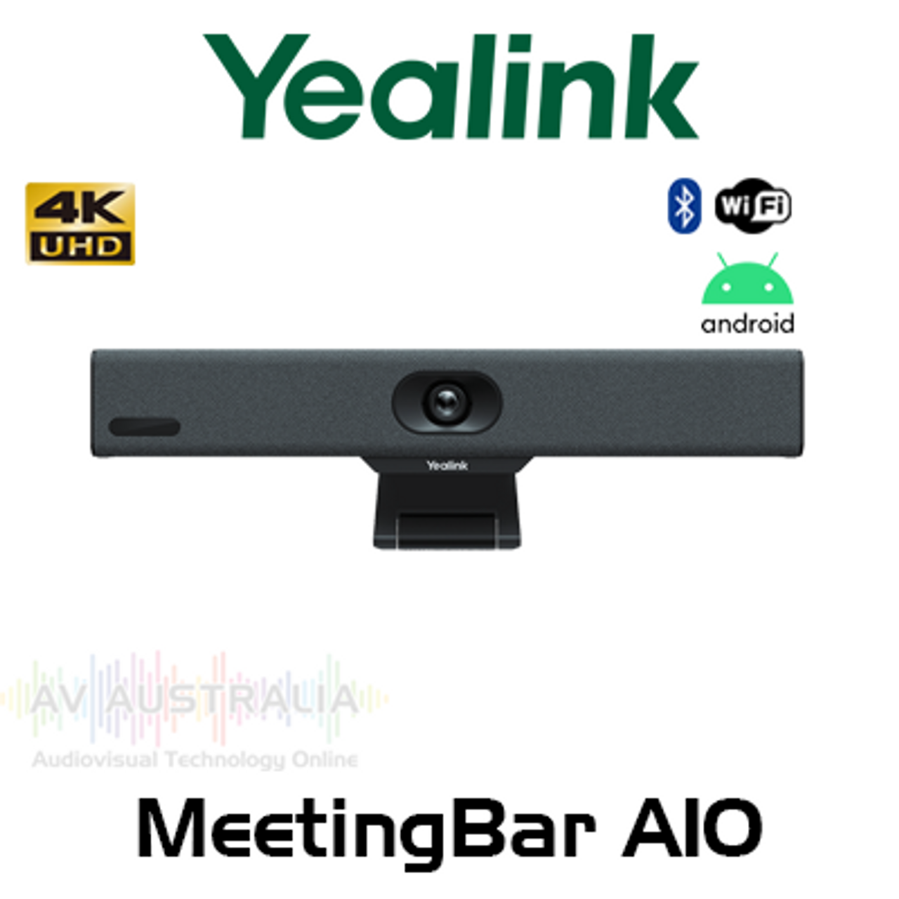 Yealink MeetingBar A10 4K UHD All-In-One Android Video Bar with VCR11 Remote