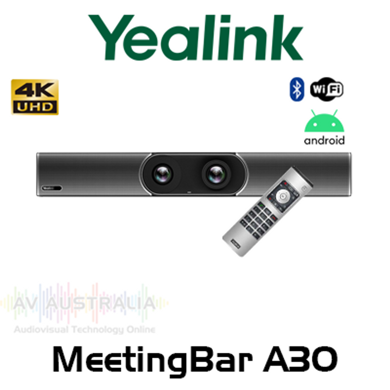 Yealink MeetingBar A30 All-In-One Android Video Bar with VCR11 Remote