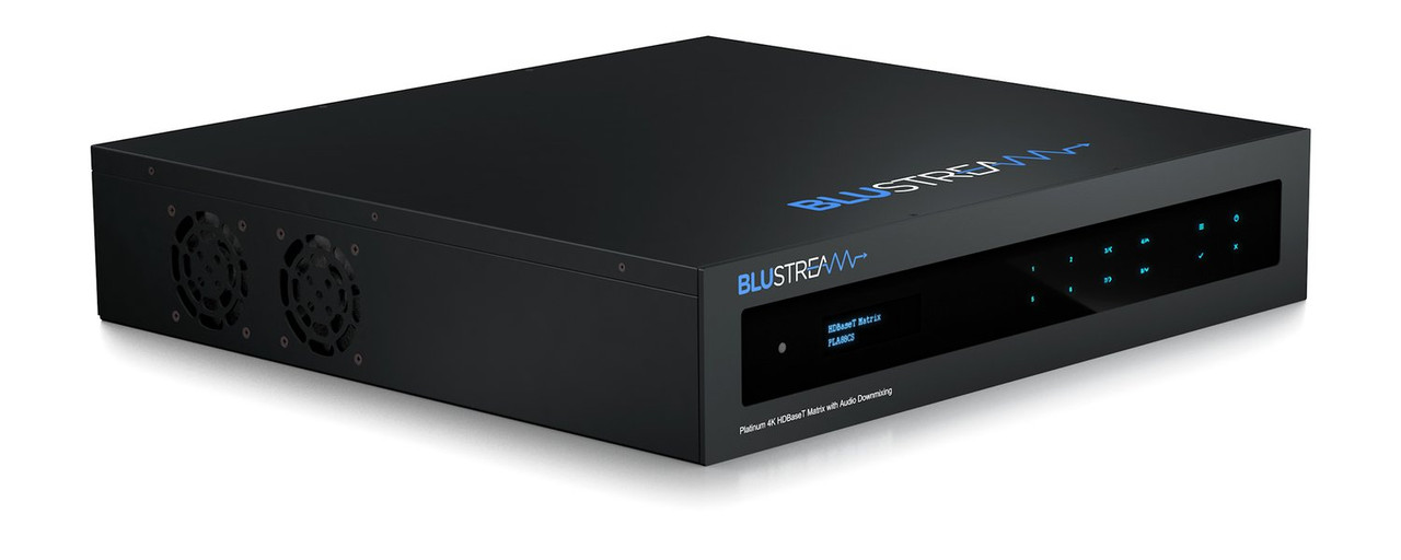 BluStream Platinum 8x8 4K HDR HDMI 2.0 HDBaseT CSC AV Matrix with Audio Downmixing