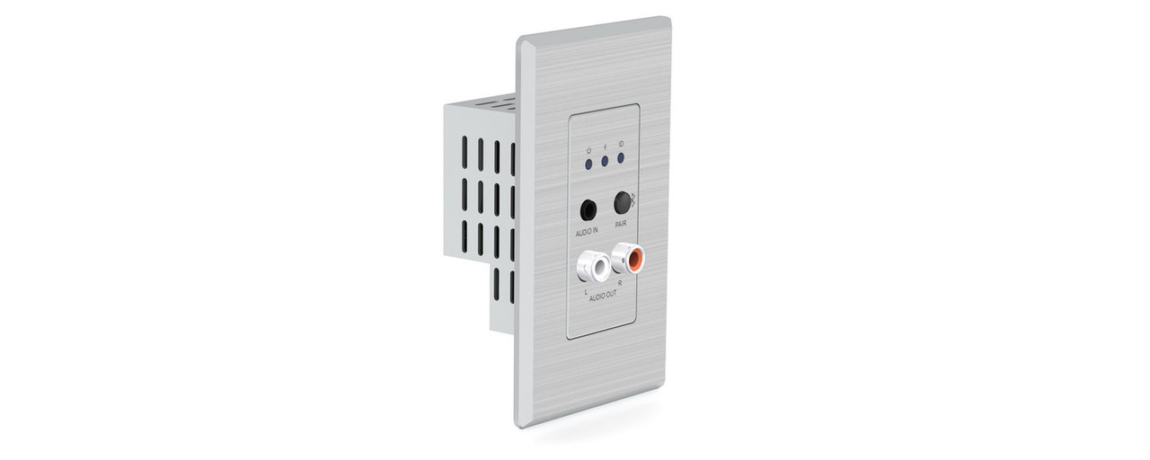 BluStream DA11ABL-WP-US Bluetooth & Analog Audio Dante Wallplate