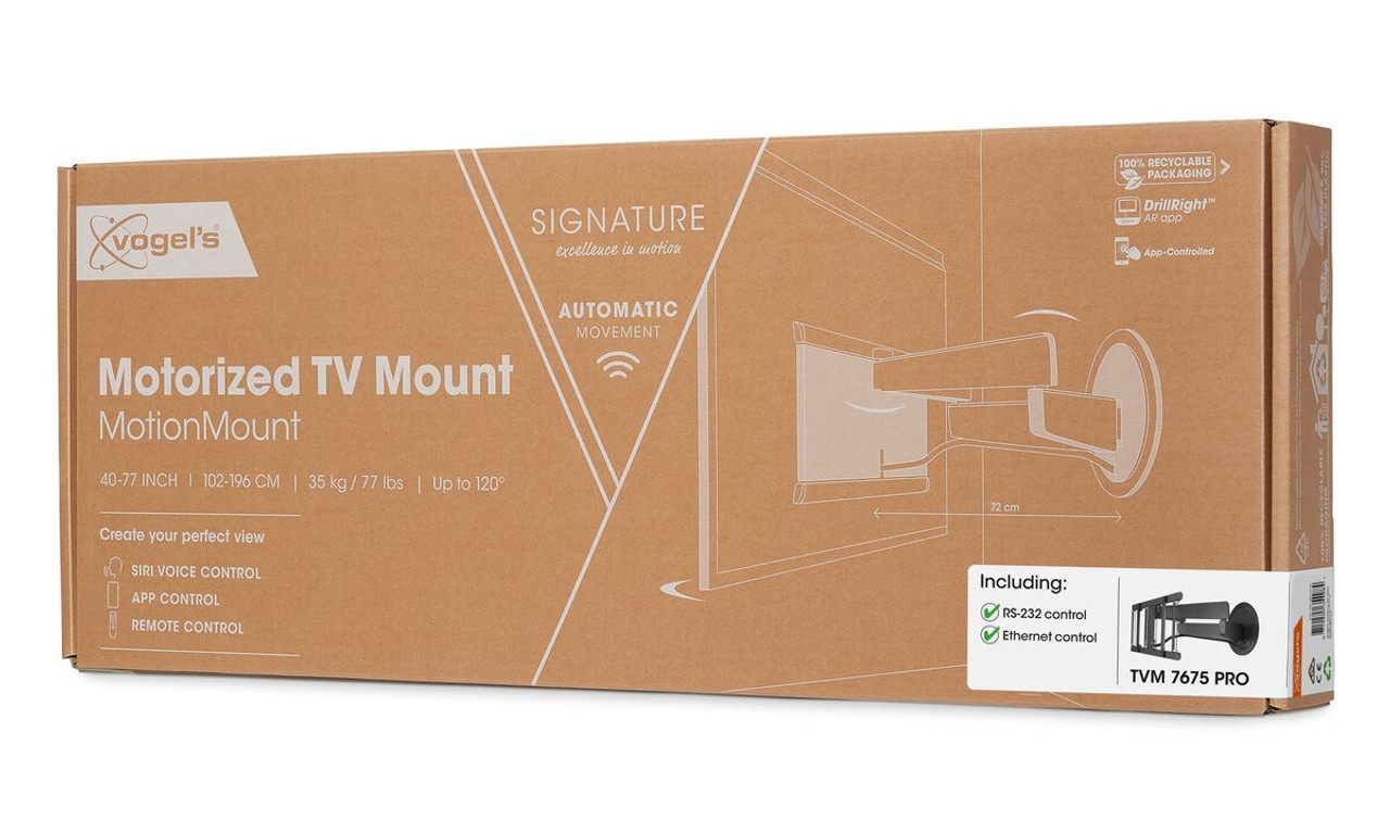 Vogels Signature TVM7675Pro 40"-77" Motorised TV Wall Mount For Smart Home Automation (35kg max)