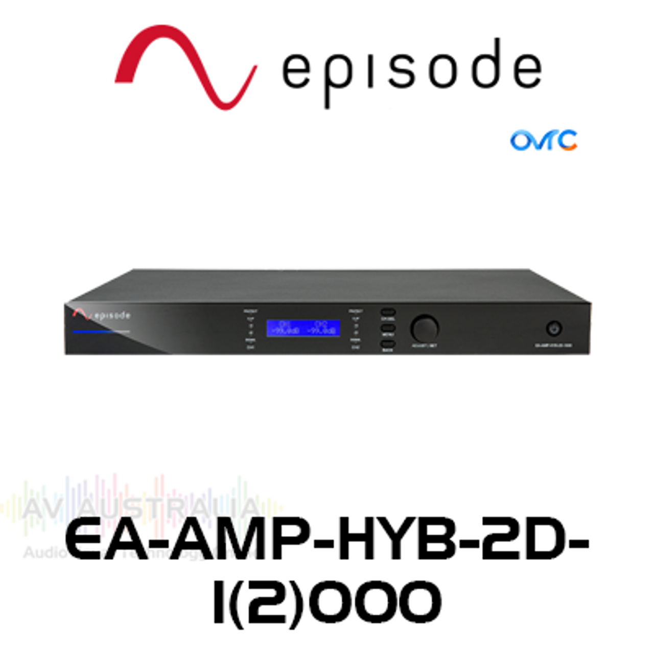 Episode 2 x 500/1000W 8 ohm 70V IP-Enabled Digital Amplifier