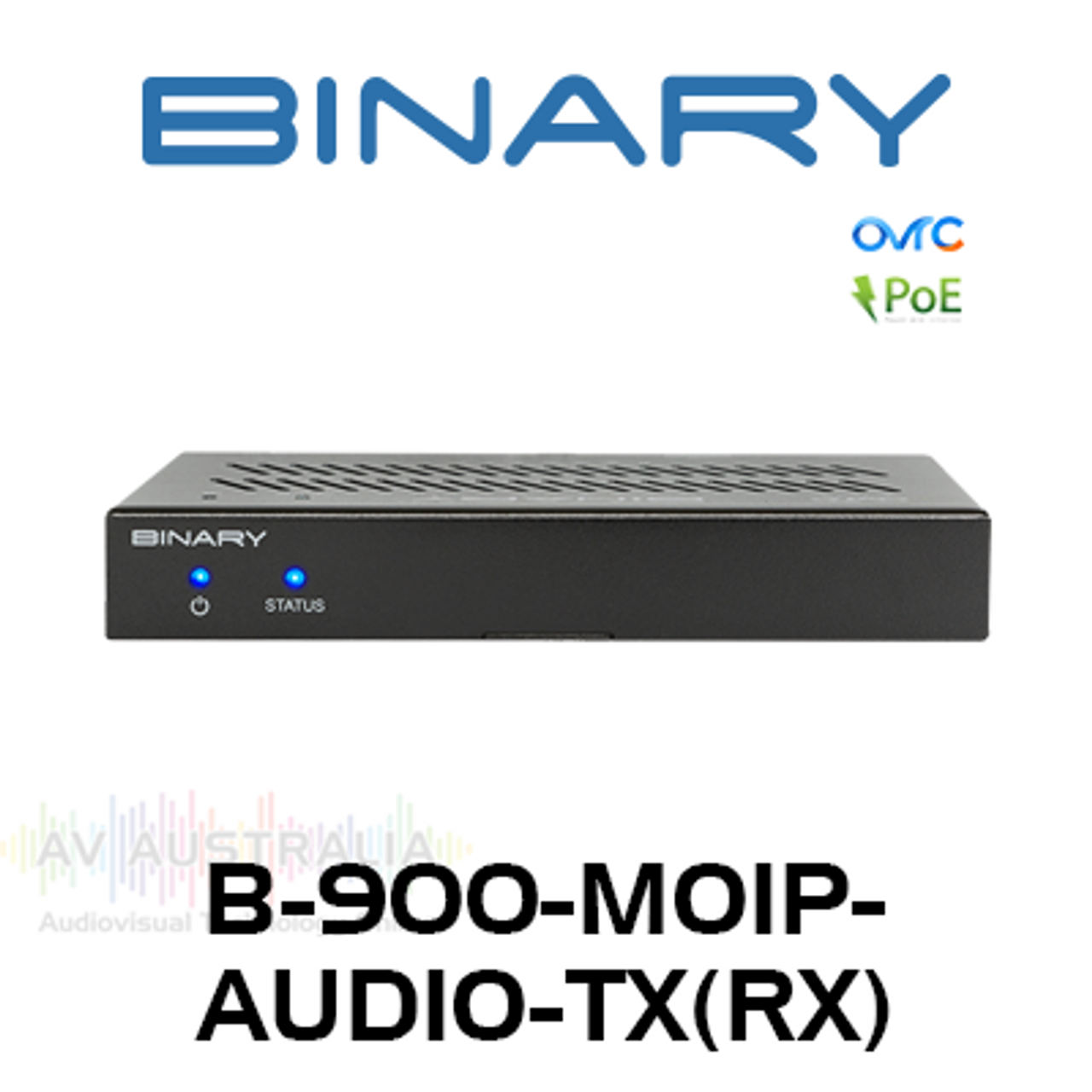 Binary 900 Series Media Over IP Audio Transmitter / Receiver