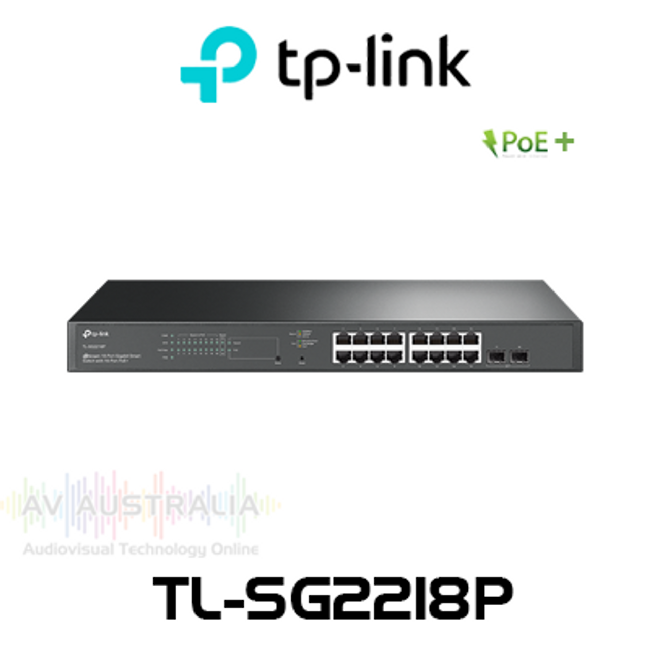 TP-Link TL-SG2218P Jetstream 16-Port Gigabit Smart PoE+ Switch With 2 SFP Slots