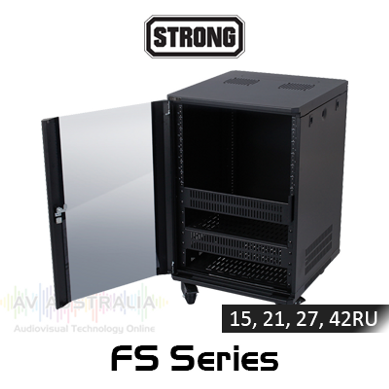 Strong FS Series 24" Depth Rack System with DC Fans (15, 21, 27, 42RU)
