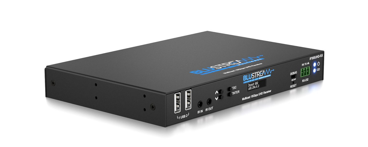 BluStream IP300UHD-RX IP Multicast 4K HDMI 2.0 Video Receiver
