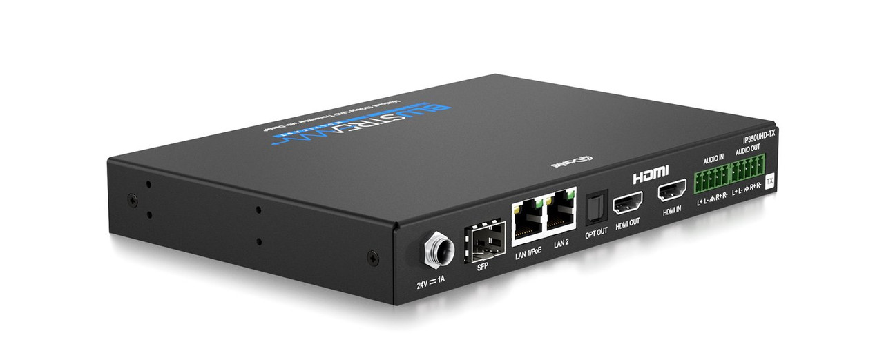 BluStream IP350UHD-TX IP Multicast 4K HDMI 2.0 Video Transmitter with Dante