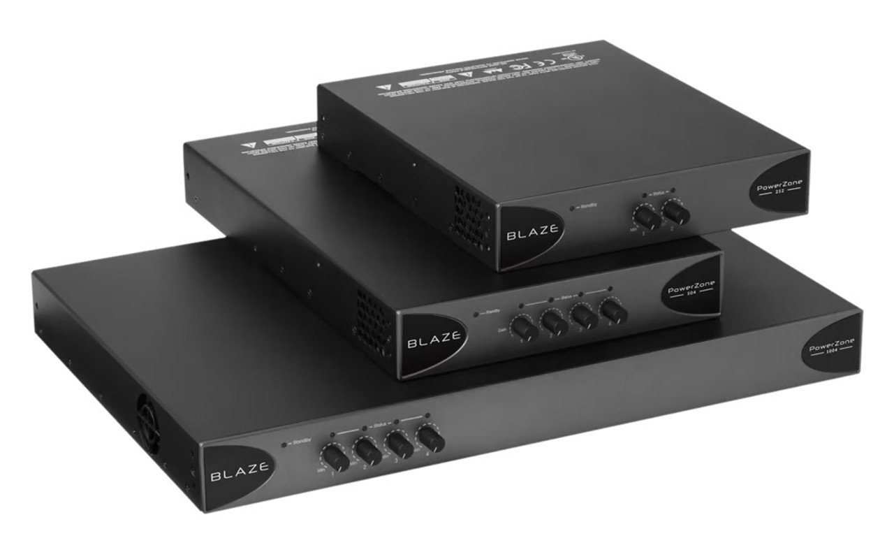 Blaze Audio PowerZone 1004 4-Channel 1000W Class D Power Amplifier