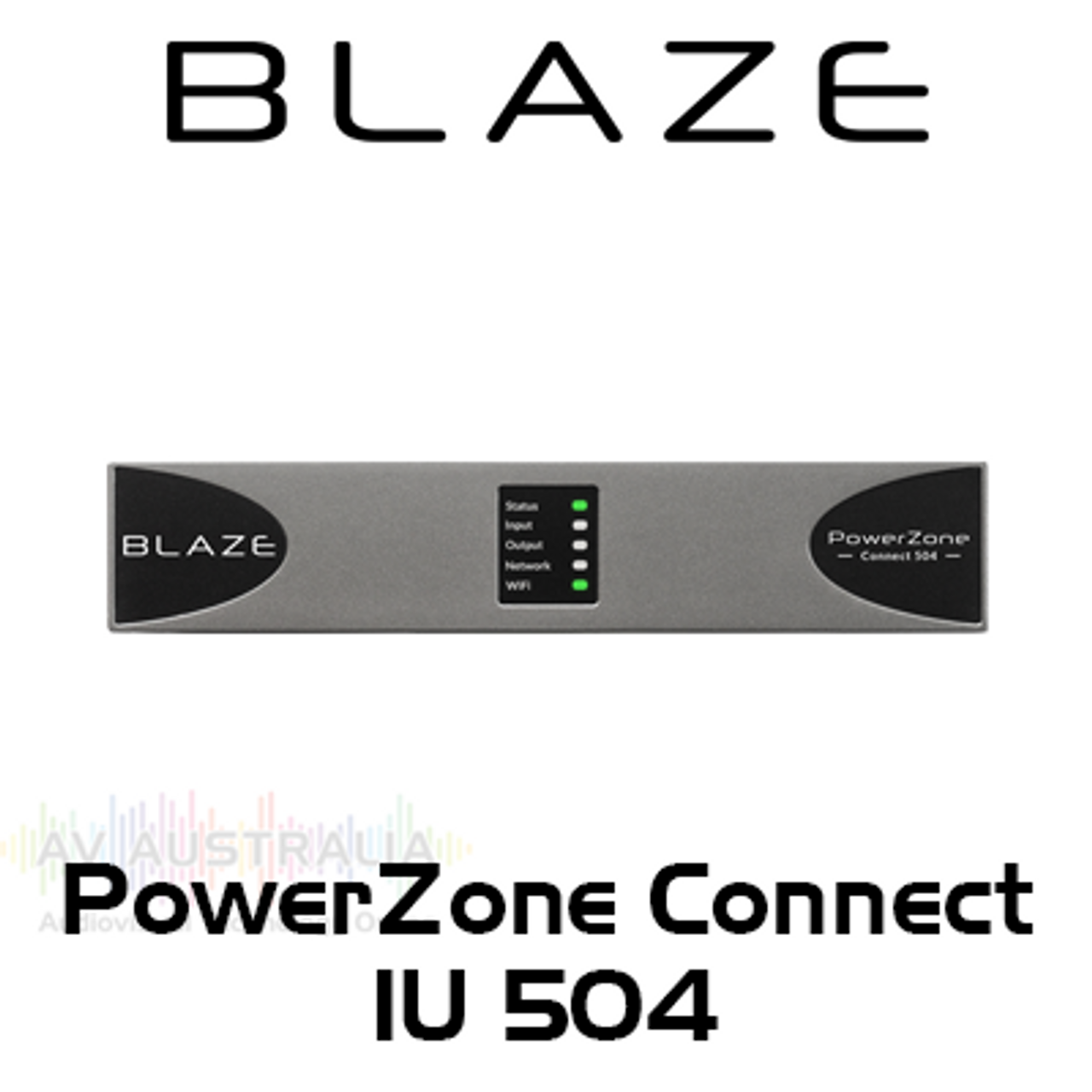 Blaze Audio PowerZone Connect 504 4-Channel 500W Class-D DSP Amplifier