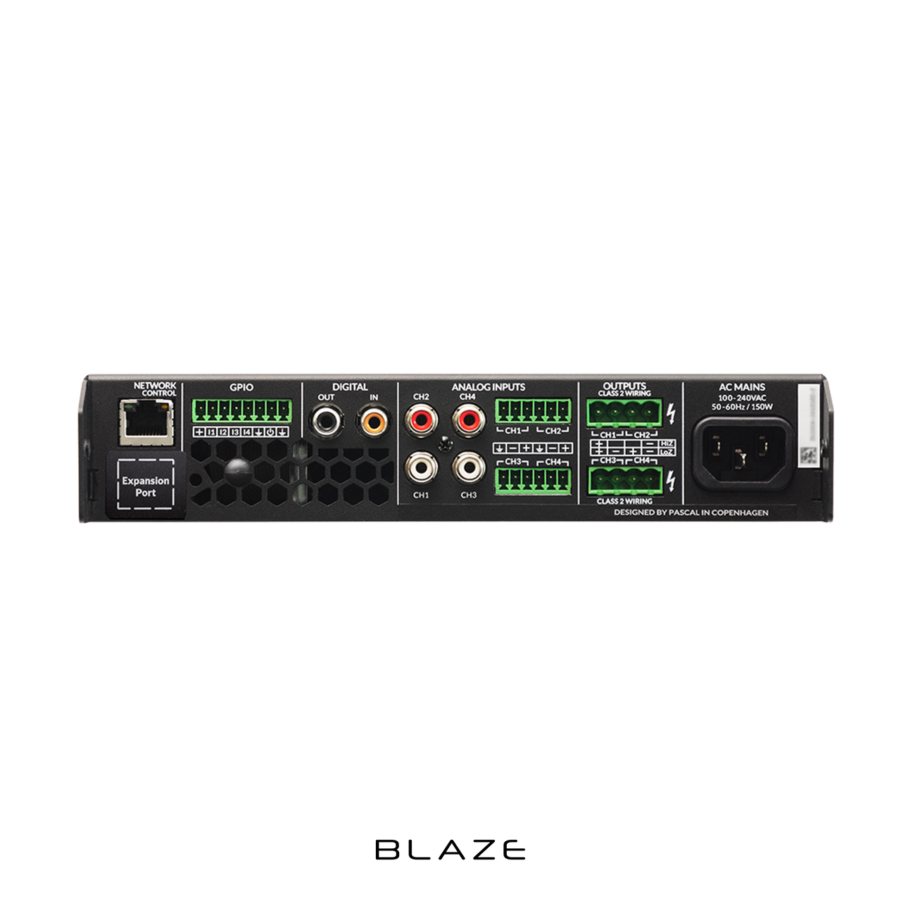 Blaze Audio PowerZone Connect 504 4-Channel 500W Class-D DSP Amplifier