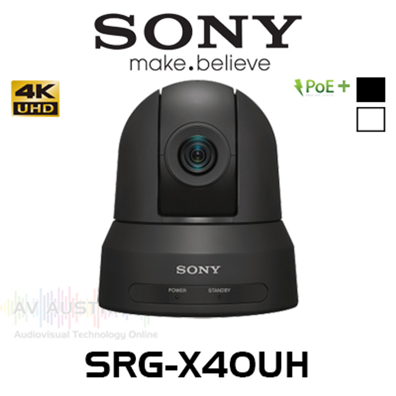 Sony SRG-X40UH 4K30 PTZ IP Camera with 30x Clear Image Zoom