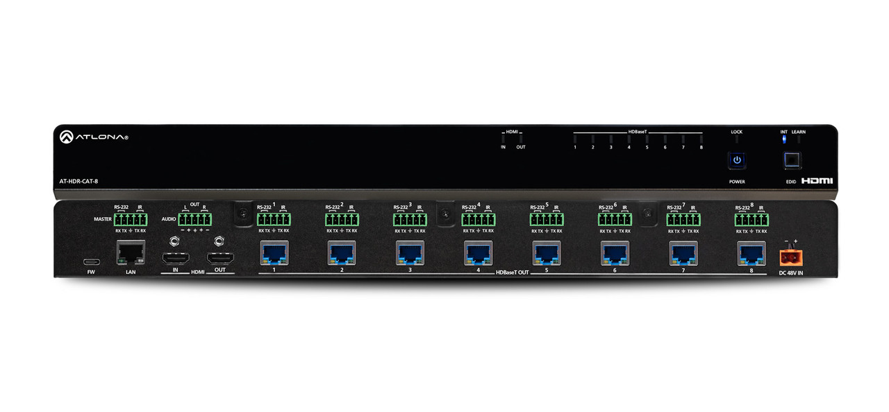 Atlona Eight-Output 4K HDR HDMI to HDBaseT Distribution Amplifier (40m)