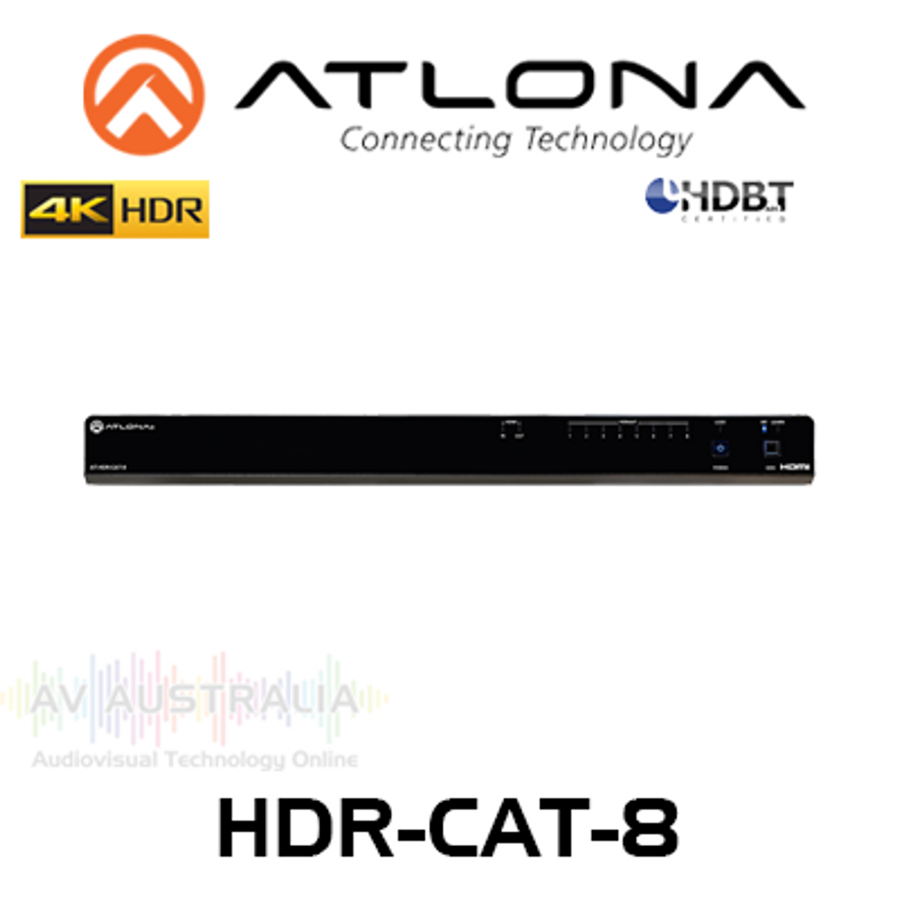 Atlona Eight-Output 4K HDR HDMI to HDBaseT Distribution Amplifier (40m)