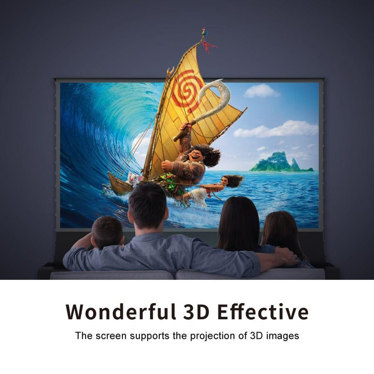 Vividstorm S Pro P ALR UST Tab-Tension Floor Rising Motorised Projection Screens (72" - 120")