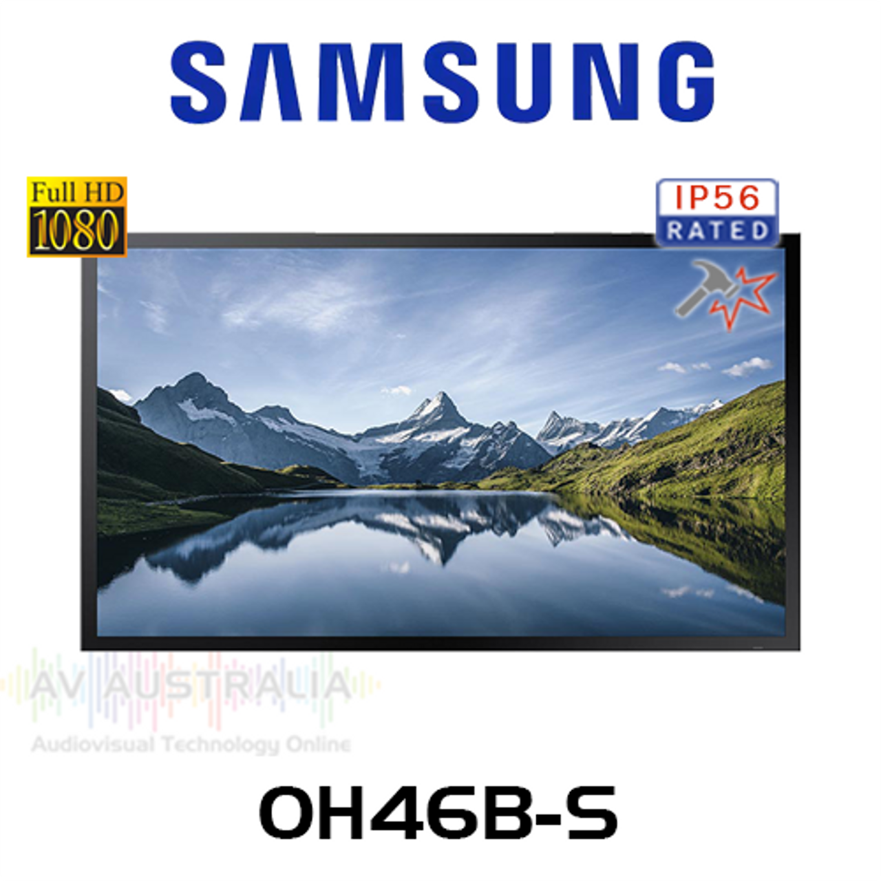 Samsung OH46B-S 46" Full HD 3500 Nits Tizen Powered 24/7 Outdoor Digital Signage