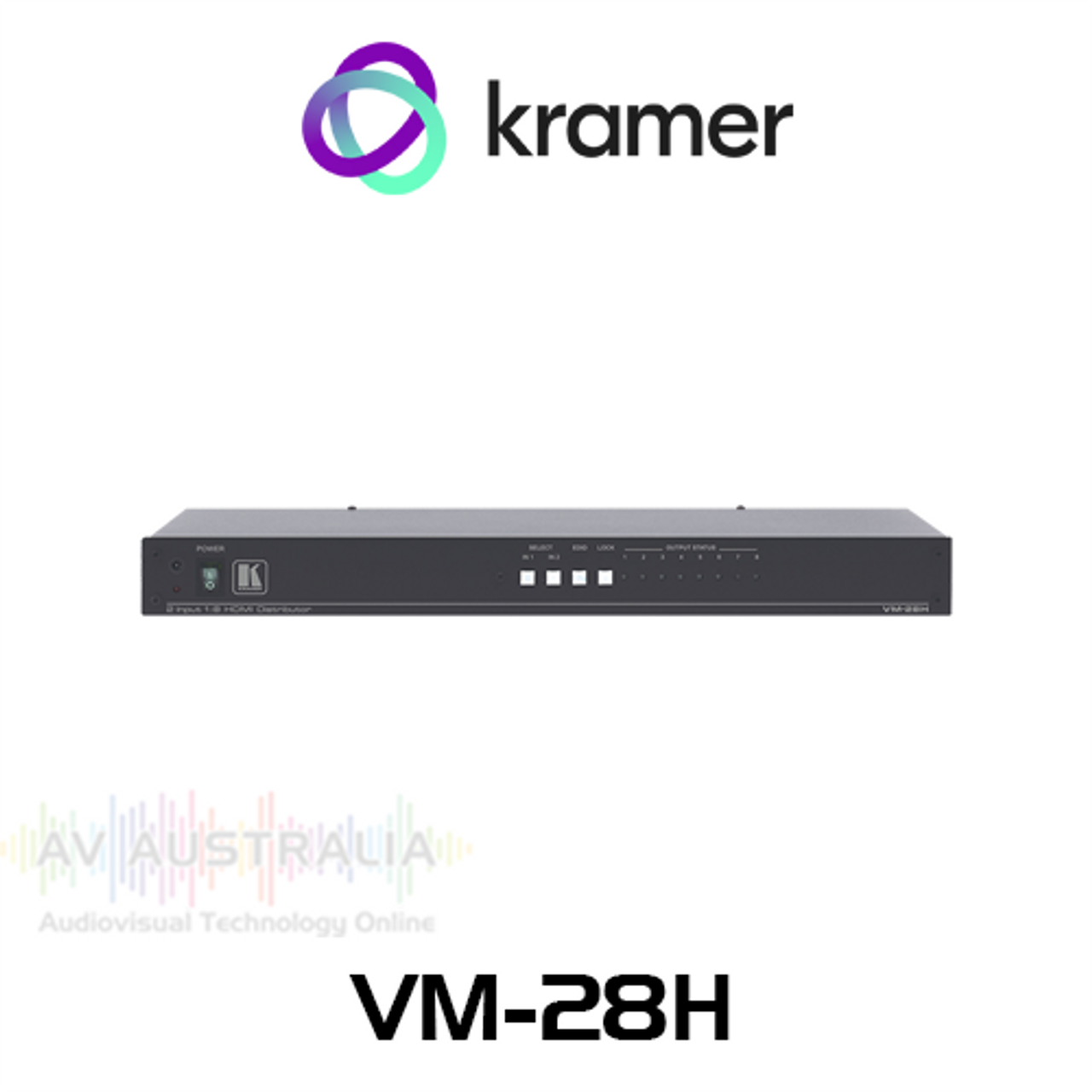 Kramer VM-28H 2x1:8 HDMI Switchable Distribution Amplifier