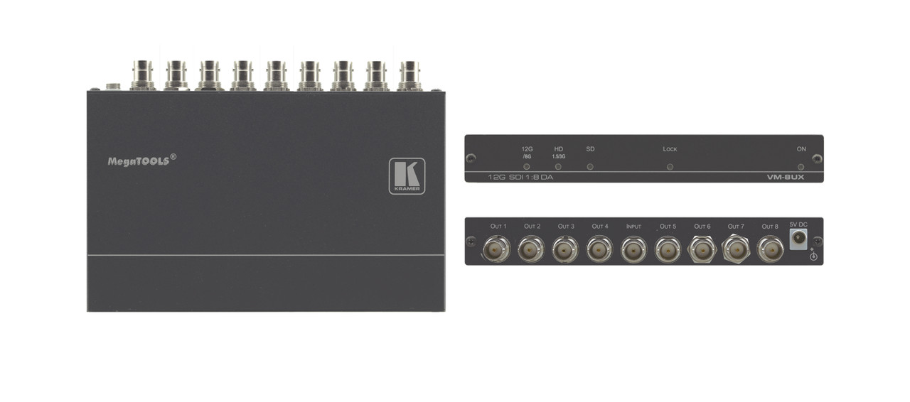 Kramer VM-2UX 1:2/4/8 4K 12G SDI Distribution Amplifier