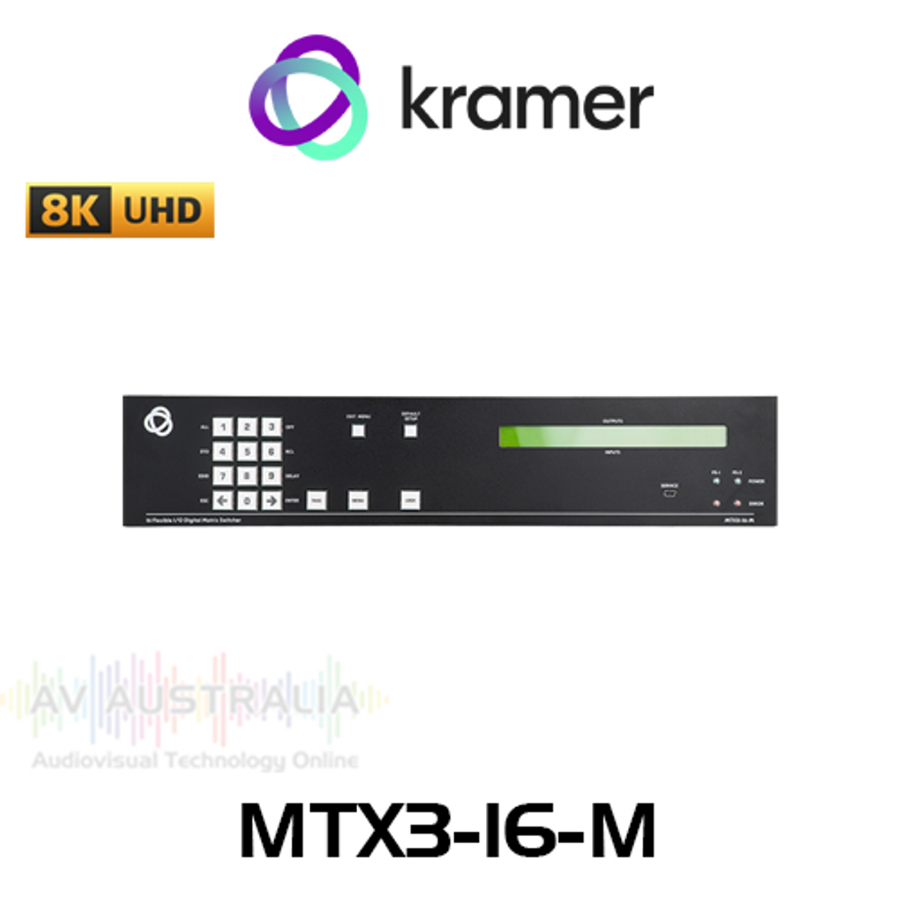 Kramer MTX3-16-M 16x16 8K Flexible Modular Matrix Switcher Chassis
