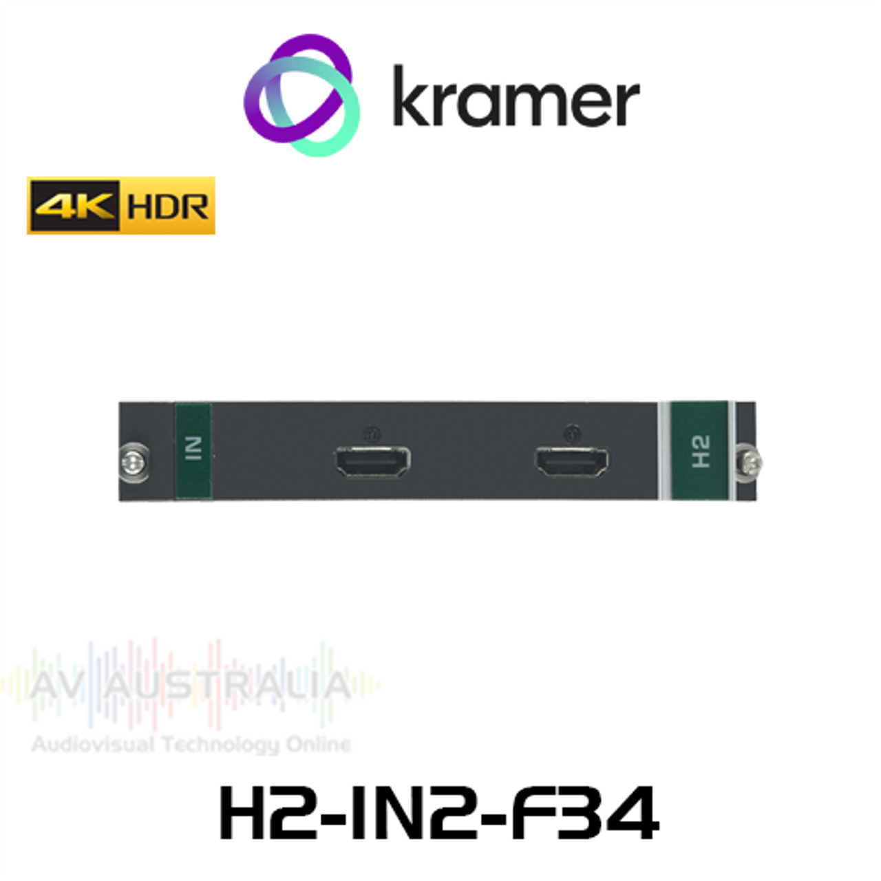 Kramer H2-IN2-F34 2-Channel 4K HDR HDMI Input Card