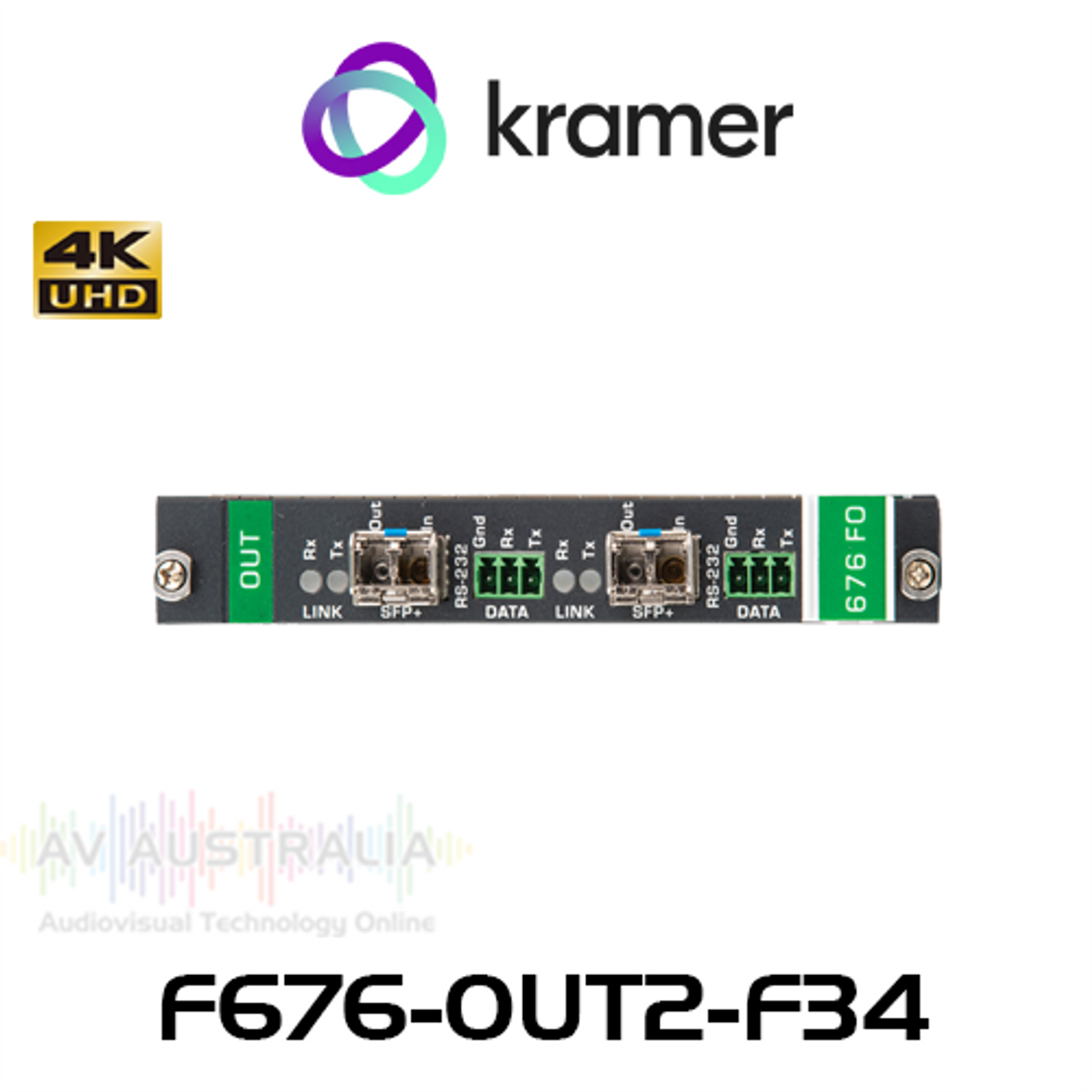 Kramer F676-OUT2-F34 4K60 4:4:4 HDMI Over MM/SM Fiber Optic Output Card