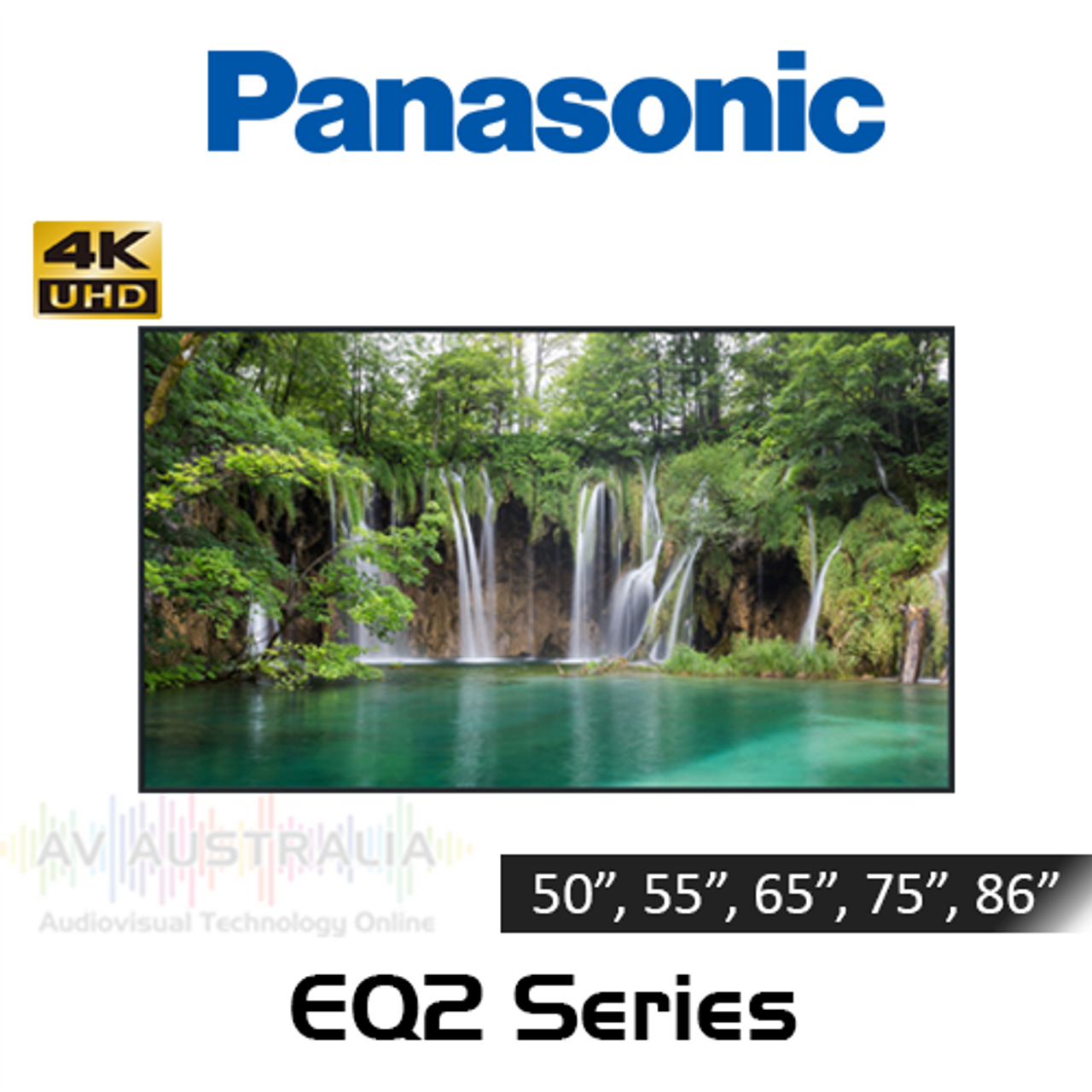 Panasonic EQ2 Series 4K UHD 500 Nits 18/7 Commercial LCD Displays (50"-86")