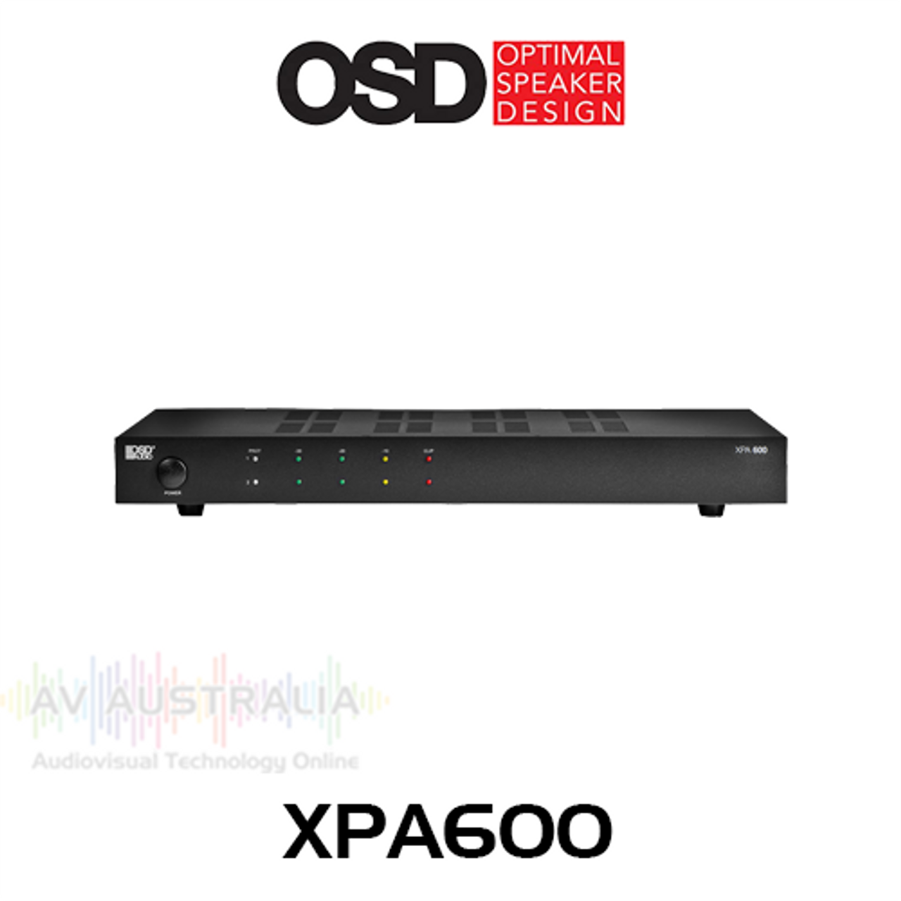 OSD XPA600 2-Ch Commercial 70/100V 600W Class D Amplifier